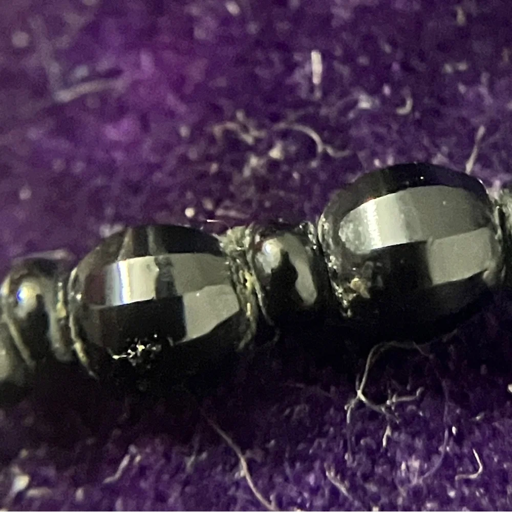 Vintage Graduated French Jet / Black Glass Necklace 1930s-50s